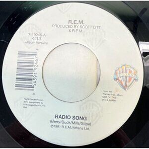 REM Radio Song / Love Is All Around 45 Alternative Rock Pop 1991 Warner Bros